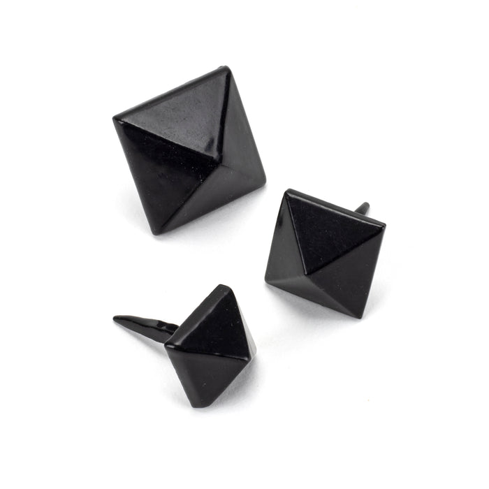 Black Pyramid Door Stud - Small