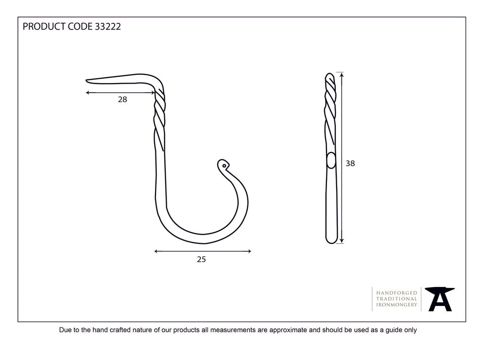 Beeswax Cup Hook - Small