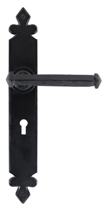 Black Tudor Lever Lock Set