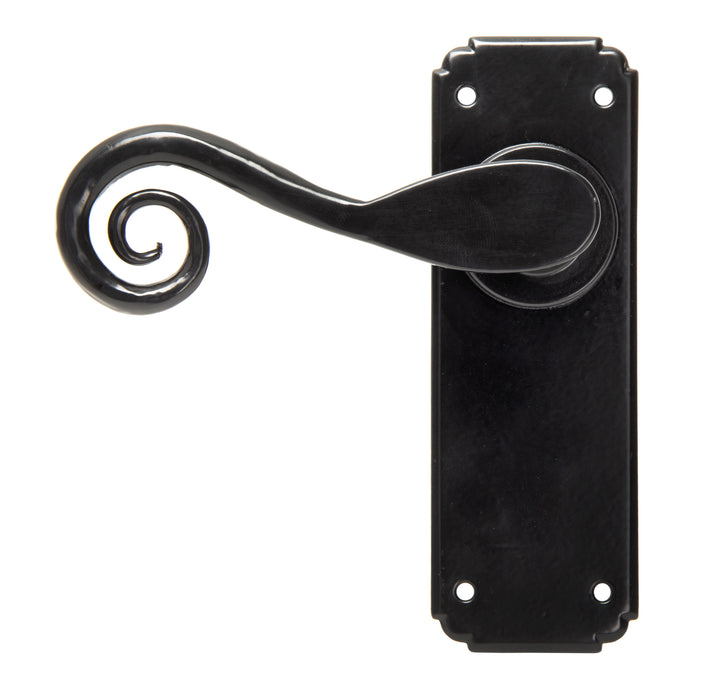 Black Monkeytail Lever Latch Set