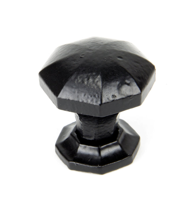 Black Octagonal Cabinet Knob - Small