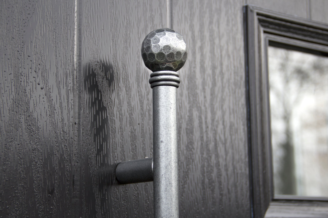 Pewter Hammered Ball Curtain Finial (pair)