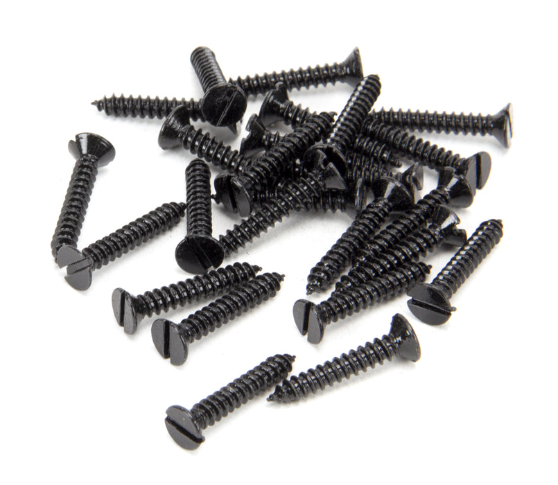 Black 8 x 1" Countersunk Screws (25)