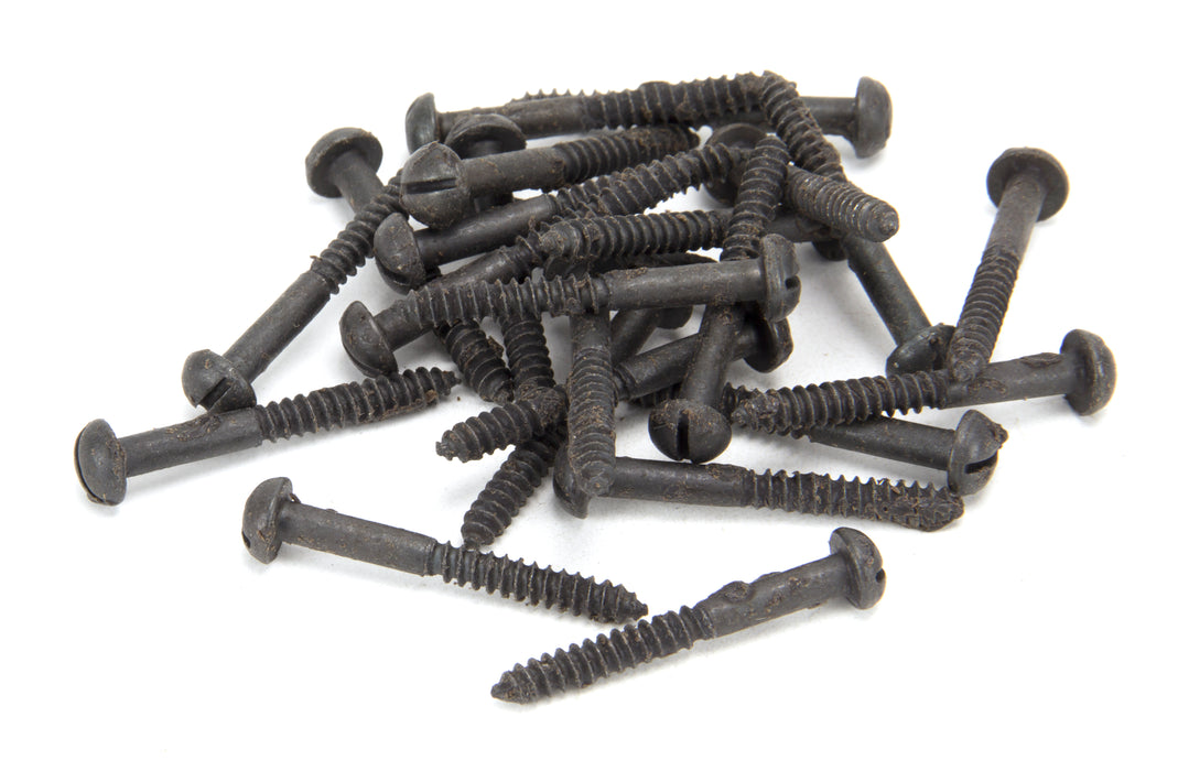 Beeswax 10 x 1 1/2" Round Head Screws (25)