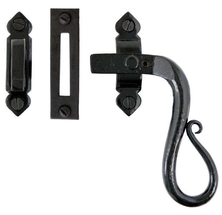 Black Locking Shepherd's Crook Fastener - RH