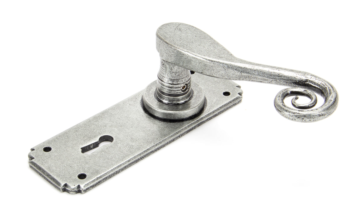 Pewter Monkeytail Lever Lock Set