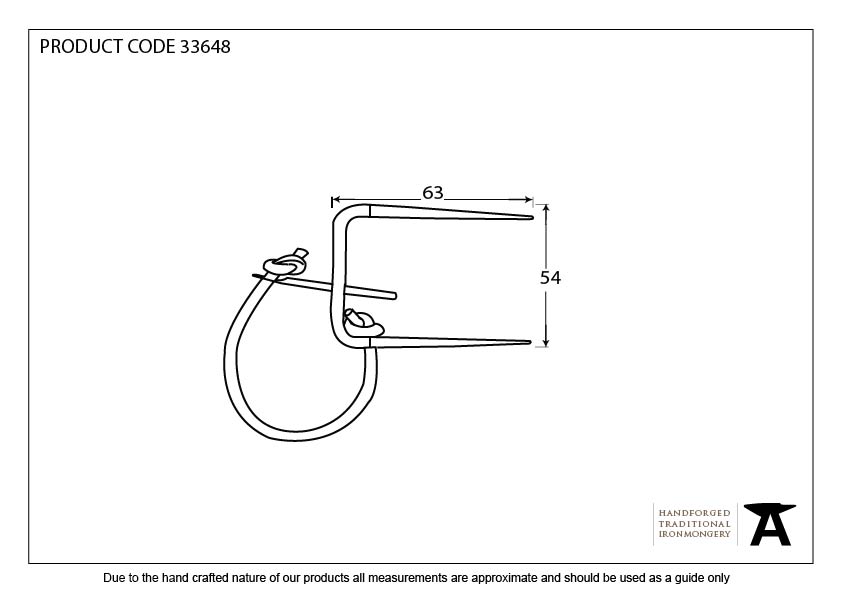 Pewter Locking Staple Pin