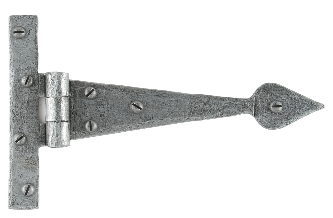 Pewter 6" Arrow Head T Hinge (pair)