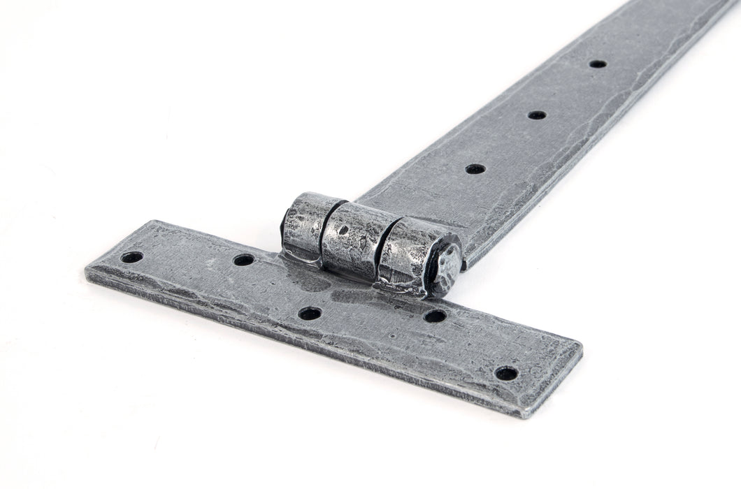 Pewter 18" Penny End T Hinge (pair)