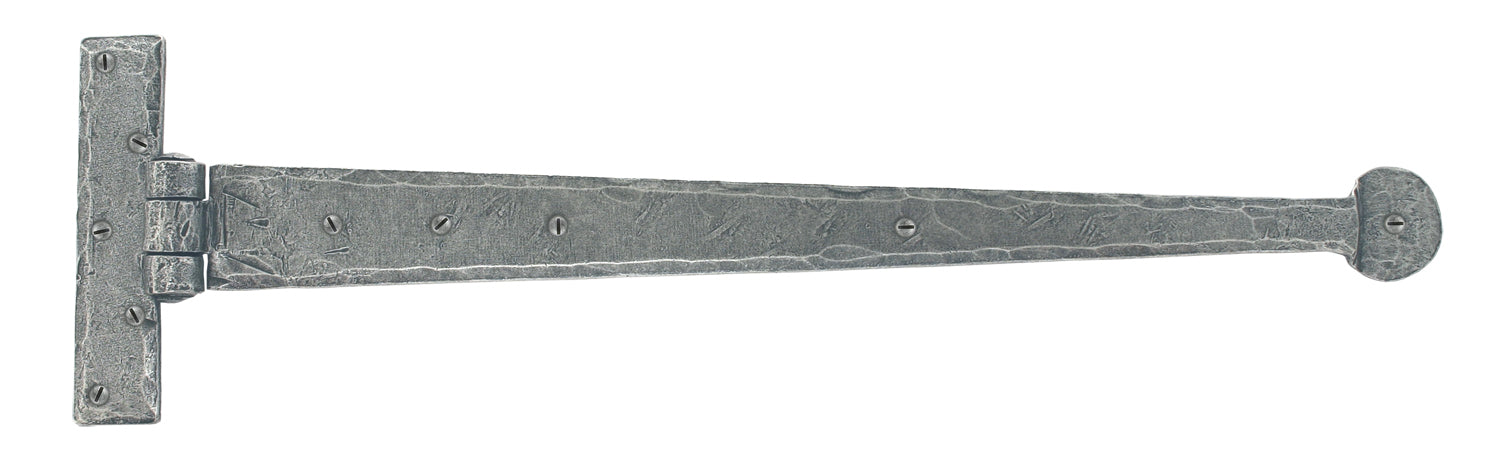 Pewter 18" Penny End T Hinge (pair)