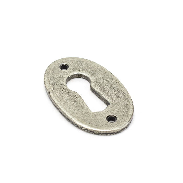 Pewter Oval Escutcheon