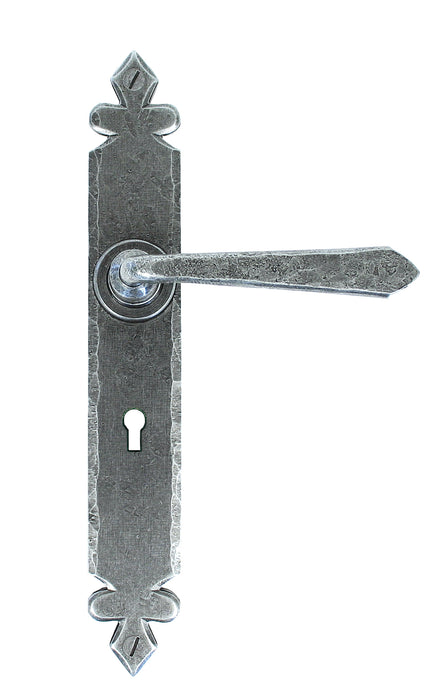 Pewter Cromwell Lever Lock Set