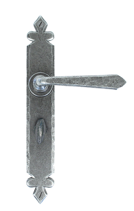 Pewter Cromwell Lever Bathroom Set