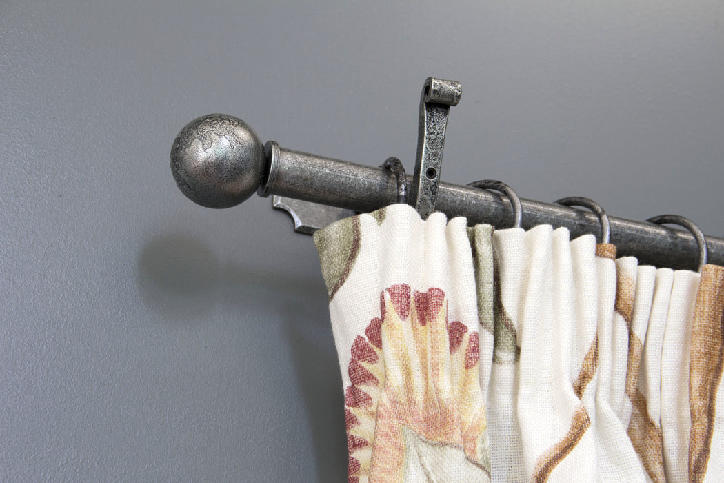 Pewter Ball Curtain Finial (pair)