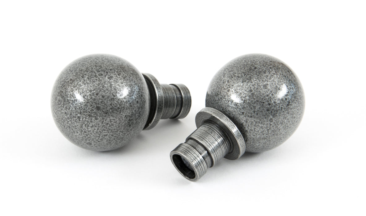 Pewter Ball Curtain Finial (pair)