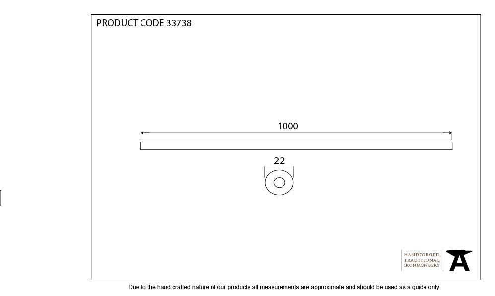 Pewter 1m Curtain Pole