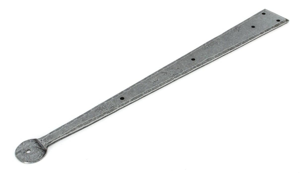 Pewter 18" Penny End Hinge Front (pair)