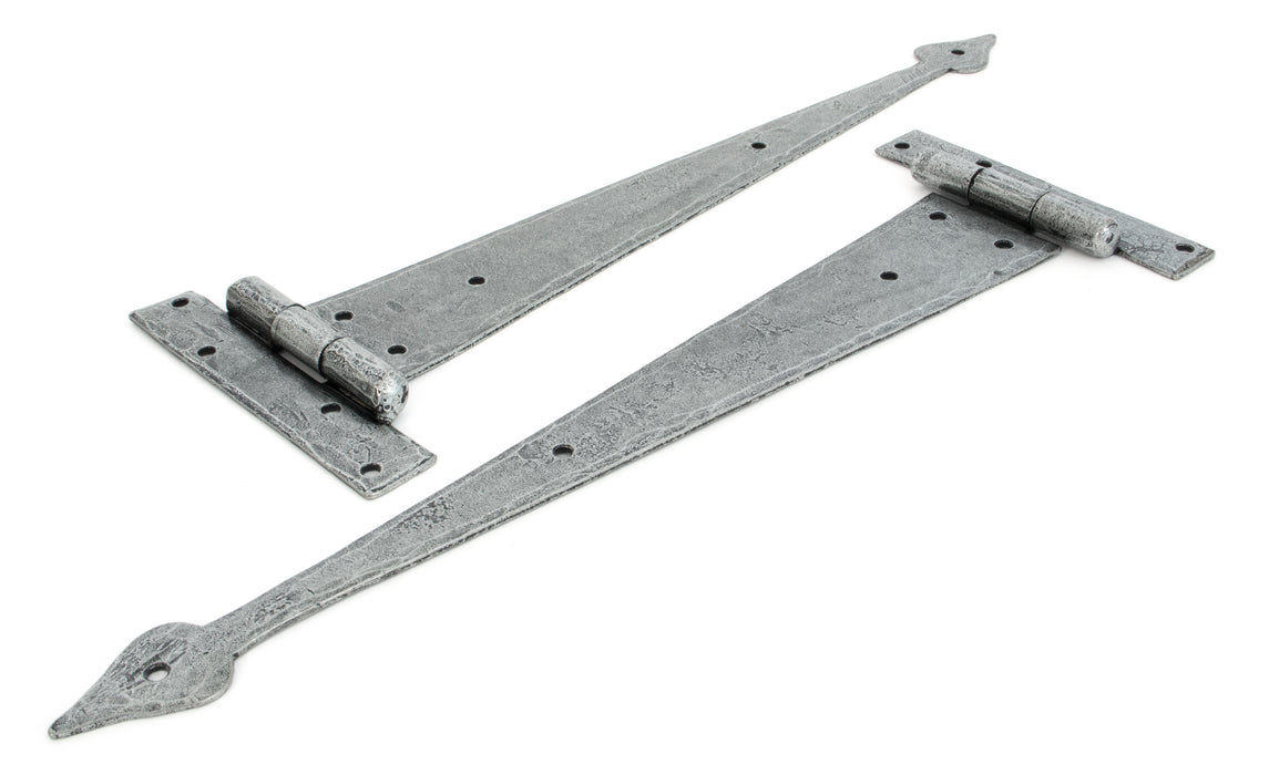 Pewter 15" Arrow Head T Hinge (pair)