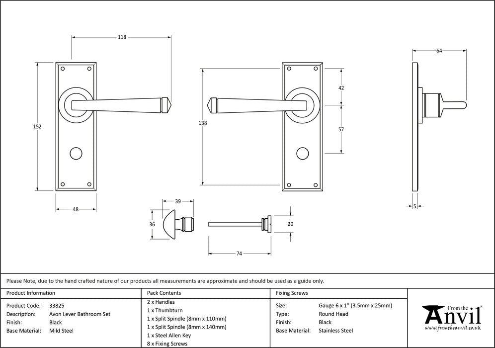 Black Avon Lever Bathroom Set