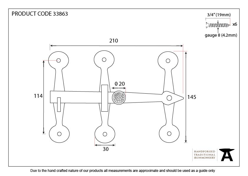 Black Oxford Privacy Latch Set