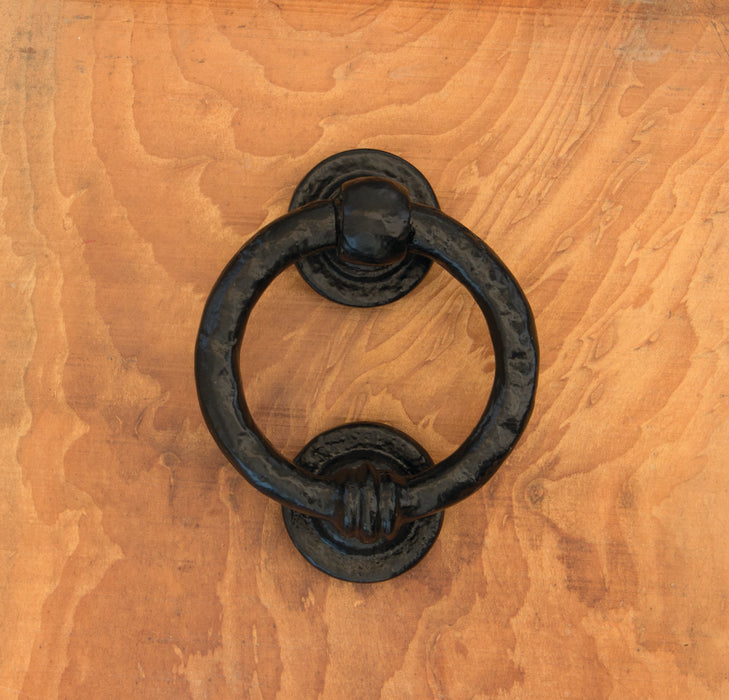 Black 4" Ring Door Knocker