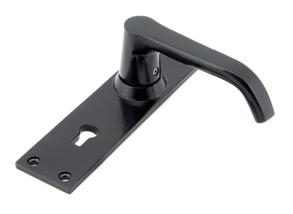 Black Deluxe Lever Lock Set