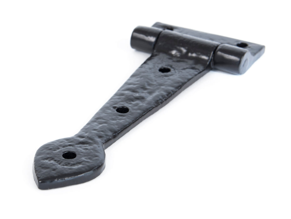 Black Textured 6" Cast T Hinge (pair)