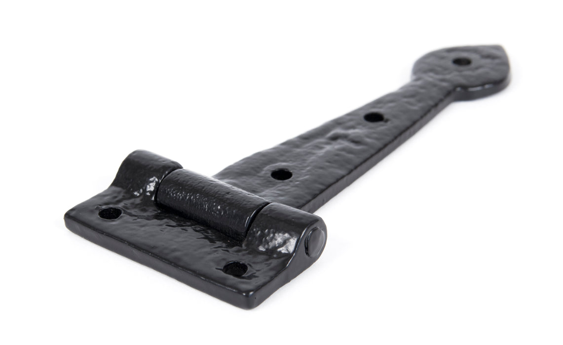 Black Textured 6" Cast T Hinge (pair)