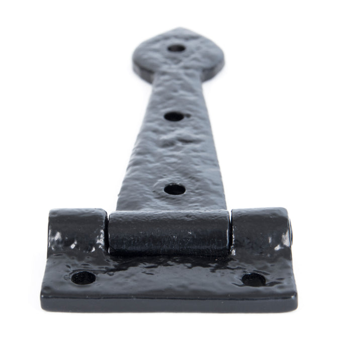 Black Textured 6" Cast T Hinge (pair)