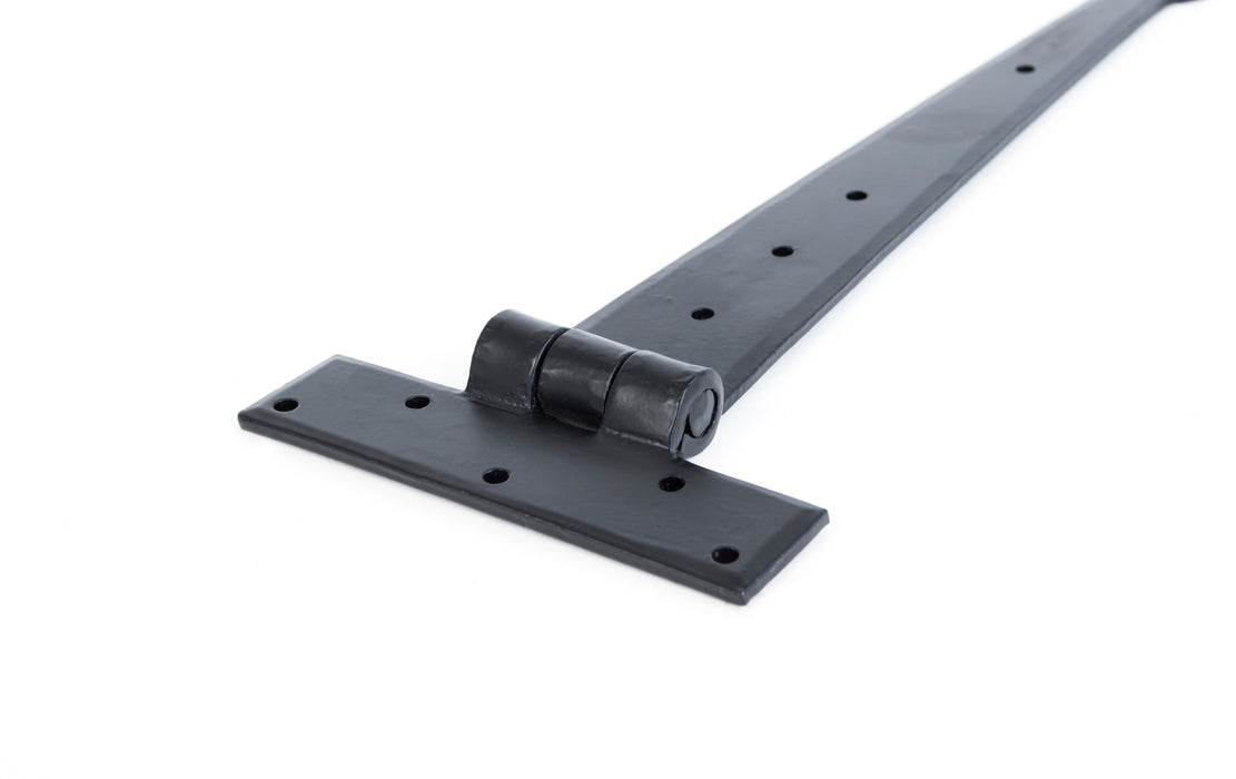 Black 12" Penny End T Hinge (pair)