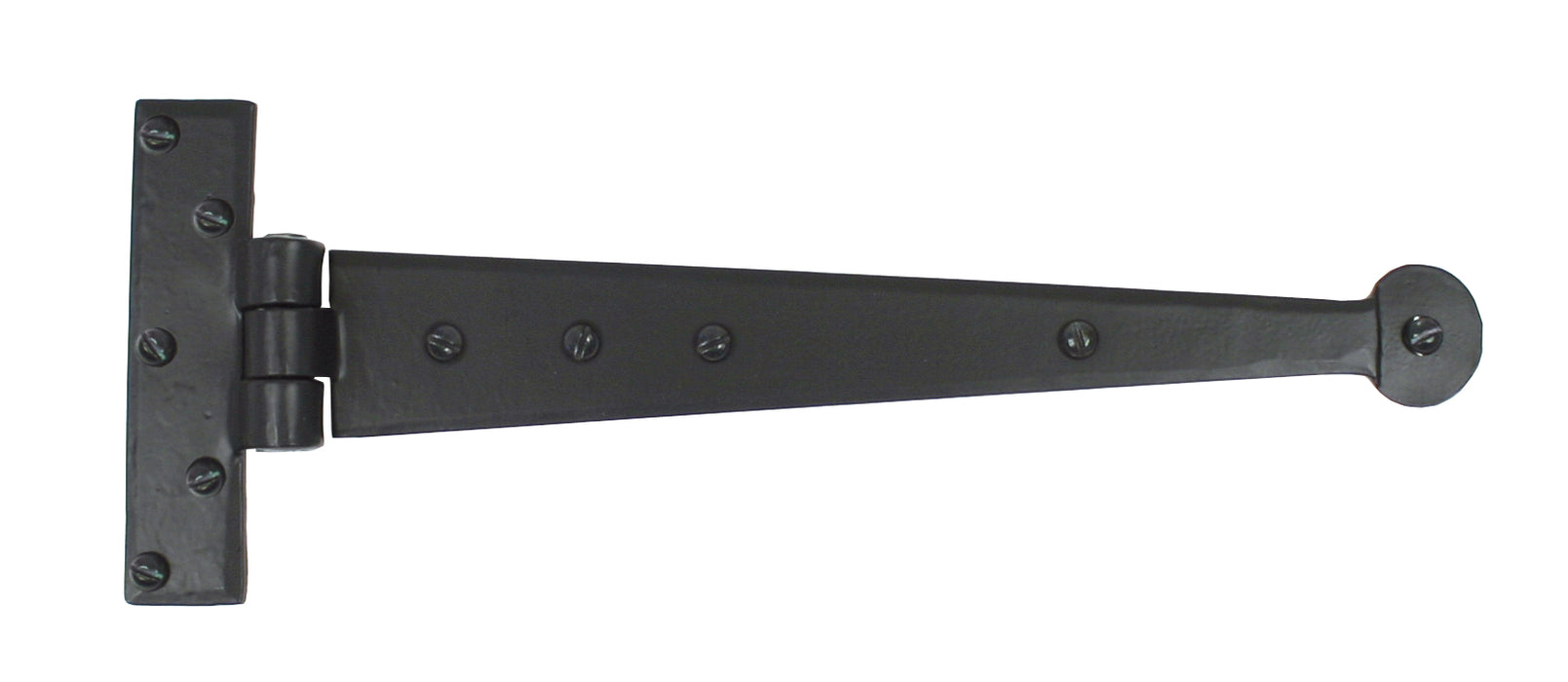 Black 12" Penny End T Hinge (pair)