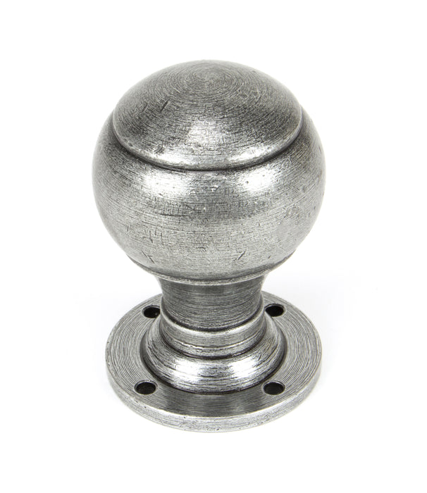 Pewter Regency Mortice/Rim Knob Set