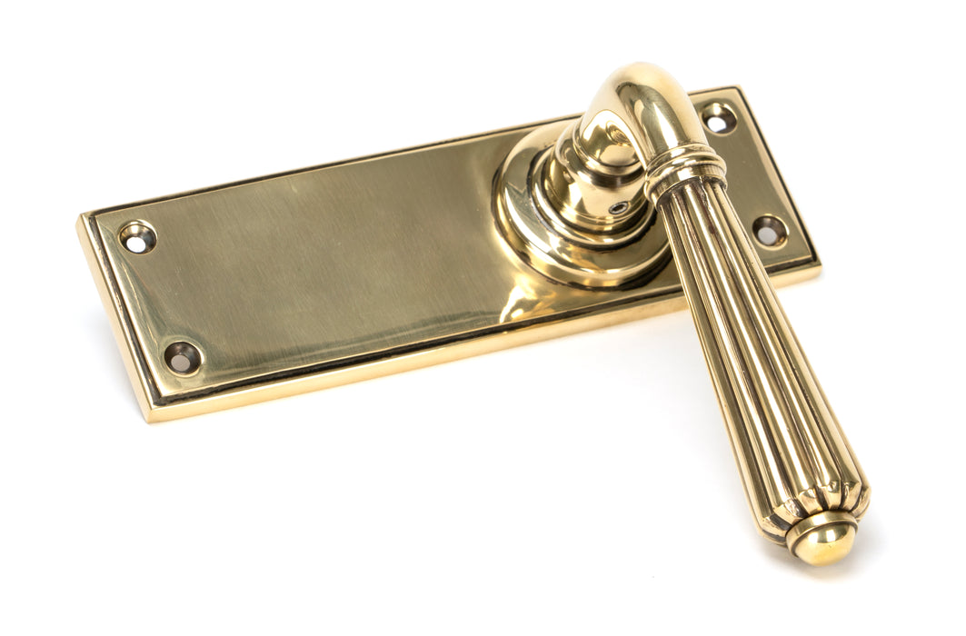 Aged Brass Hinton Lever Latch Set