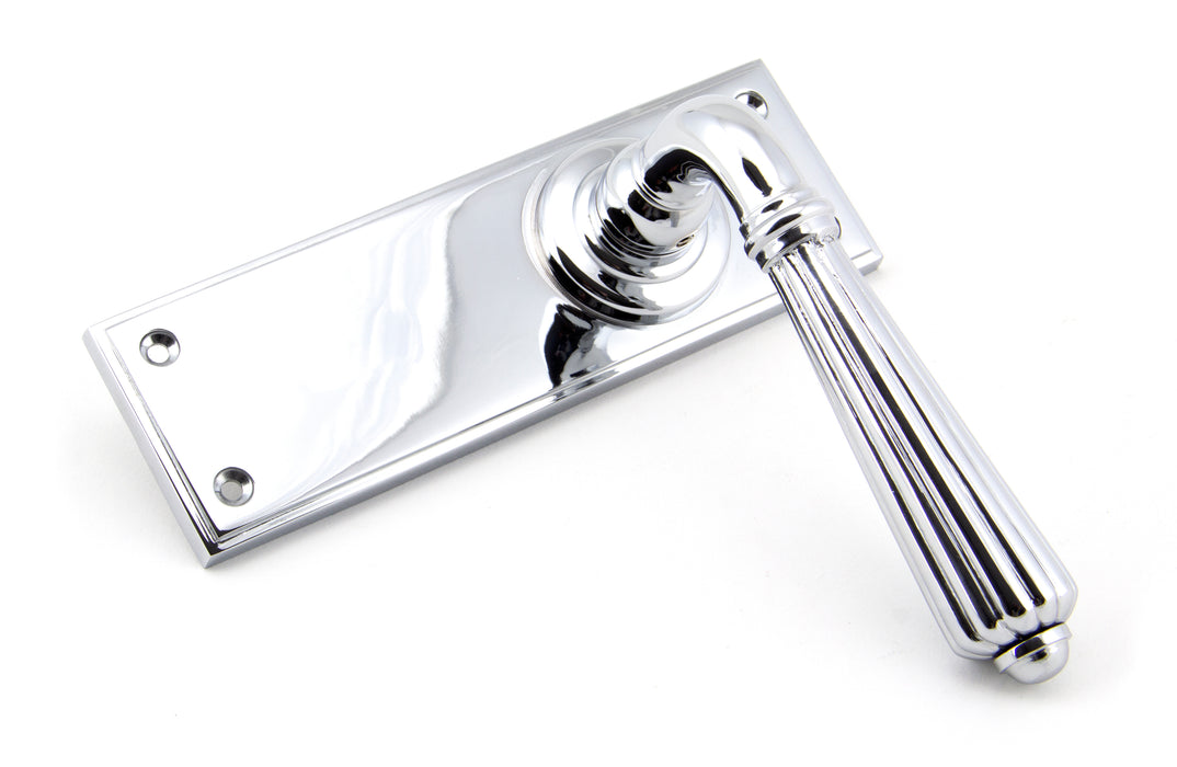 Polished Chrome Hinton Lever Latch Set