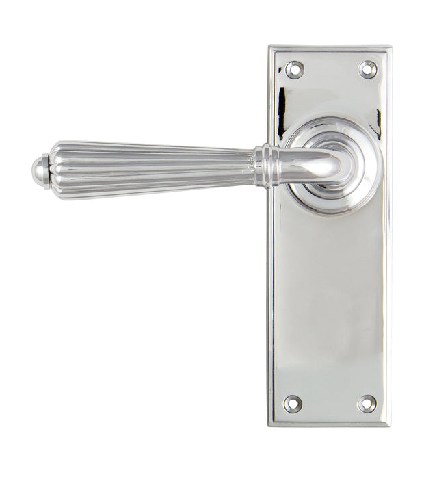 Polished Chrome Hinton Lever Latch Set