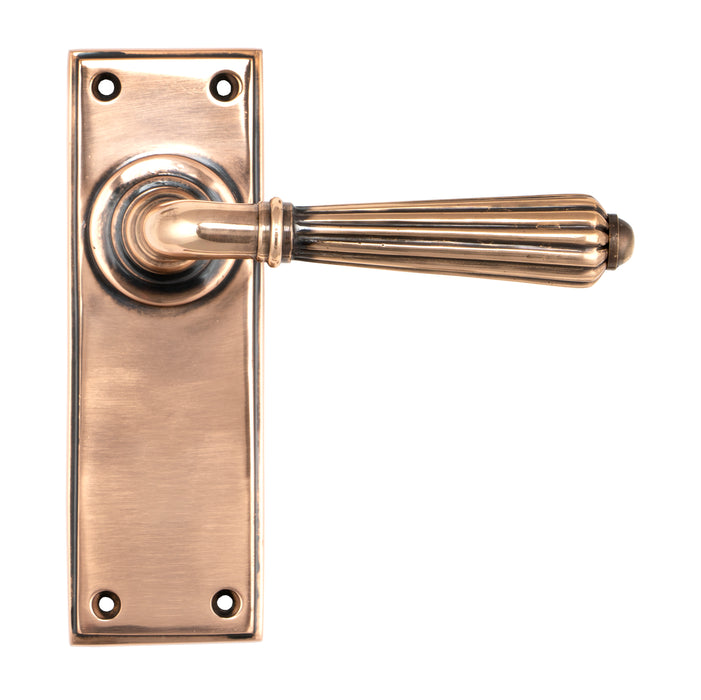 Polished Bronze Hinton Lever Latch Set