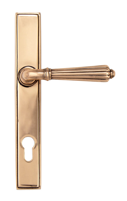 Polished Bronze Hinton Slimline Lever Espag. Lock Set