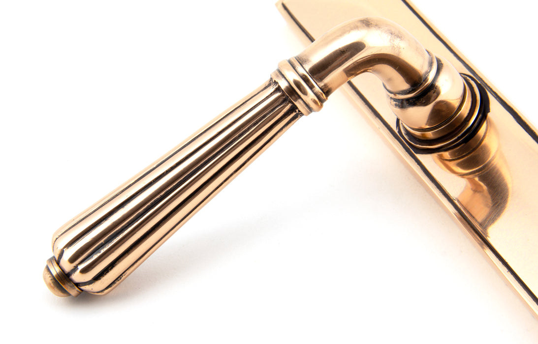 Polished Bronze Hinton Slimline Lever Espag. Lock Set