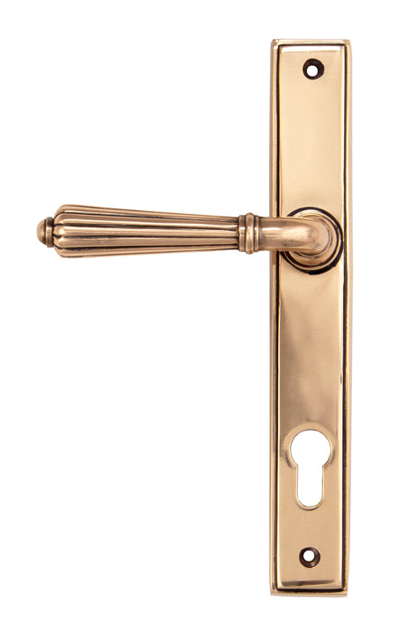 Polished Bronze Hinton Slimline Lever Espag. Lock Set