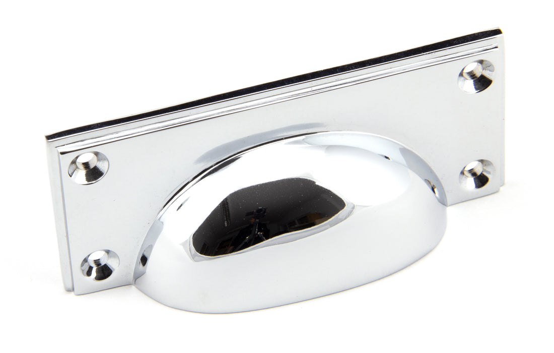 Polished Chrome Art Deco Drawer Pull