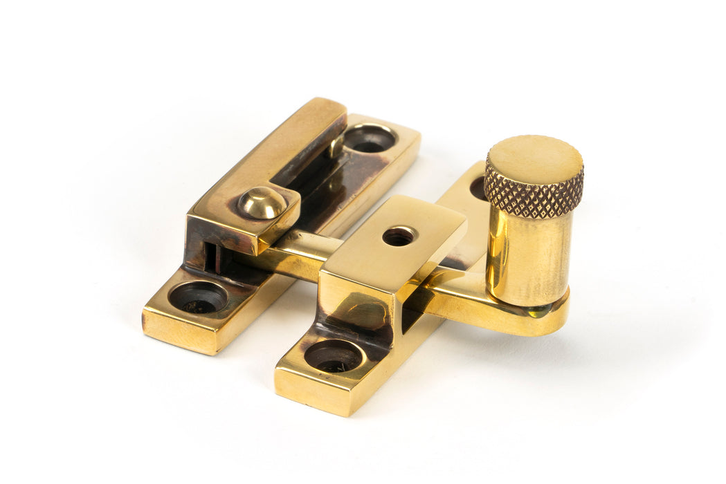 Aged Brass Brompton Quadrant Fastener - Narrow