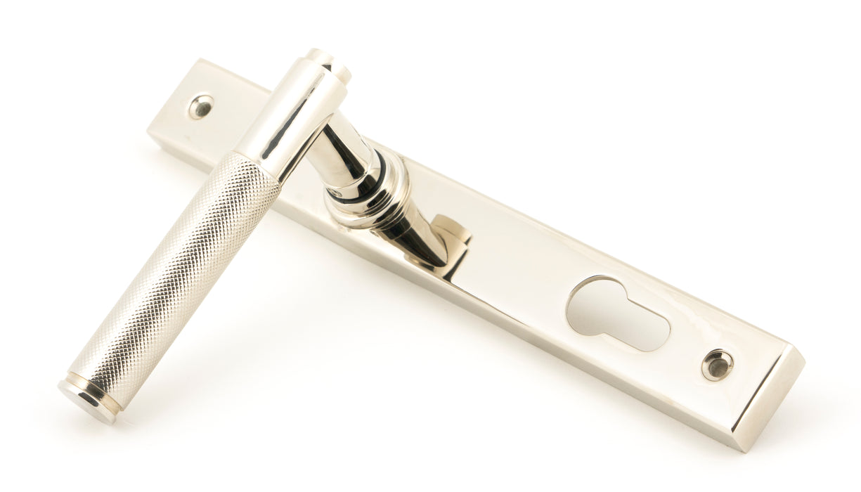Polished Nickel Brompton Slimline Lever Espag. Lock Set