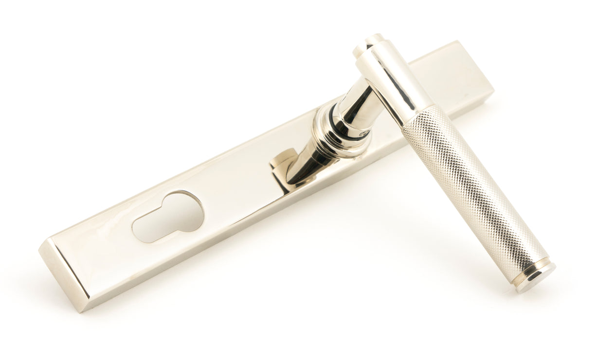 Polished Nickel Brompton Slimline Lever Espag. Lock Set