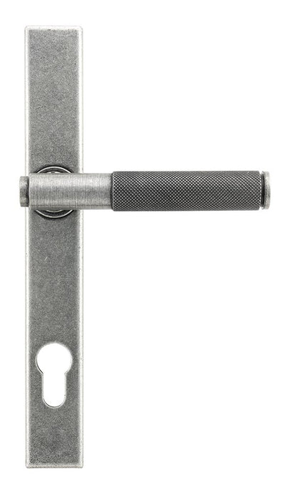 Pewter Brompton Slimline Lever Espag. Lock Set