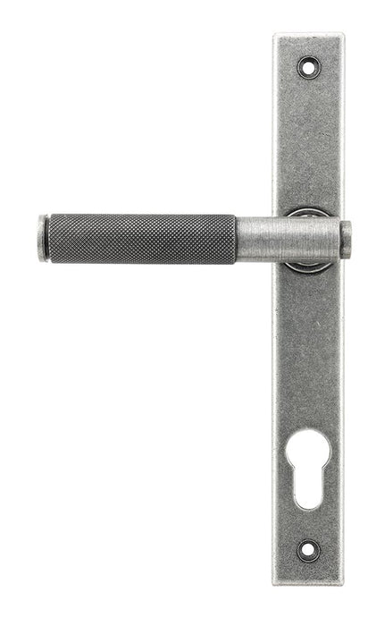 Pewter Brompton Slimline Lever Espag. Lock Set