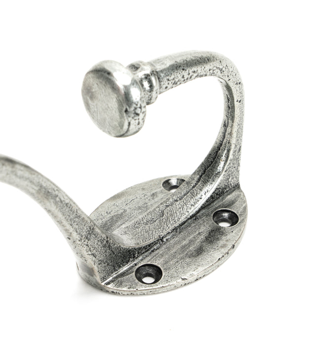 Pewter 7 3/4" Hat & Coat Hook