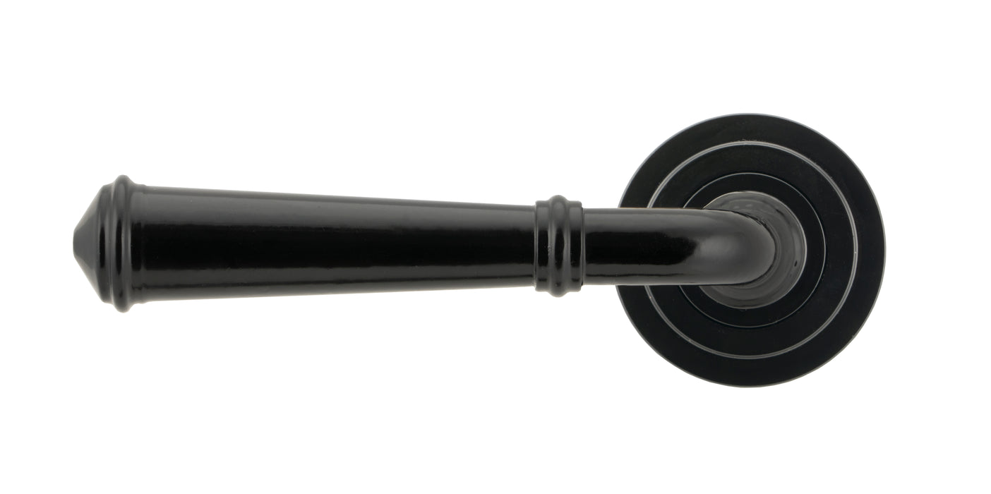 Black Regency Lever on Rose Set (Art Deco)