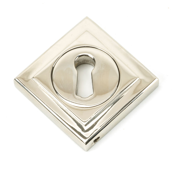 Polished Nickel Round Escutcheon (Square)