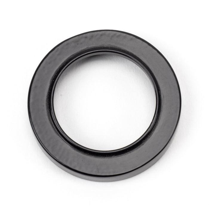 Black Round Escutcheon (Plain)