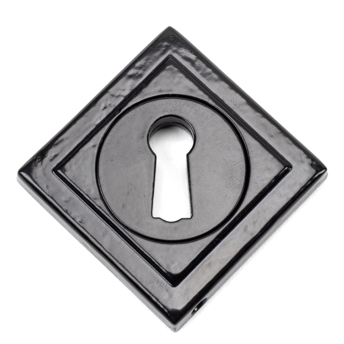 Black Round Escutcheon (Square)